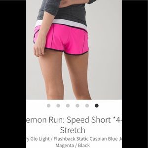 LULULEMON Speed Shorts